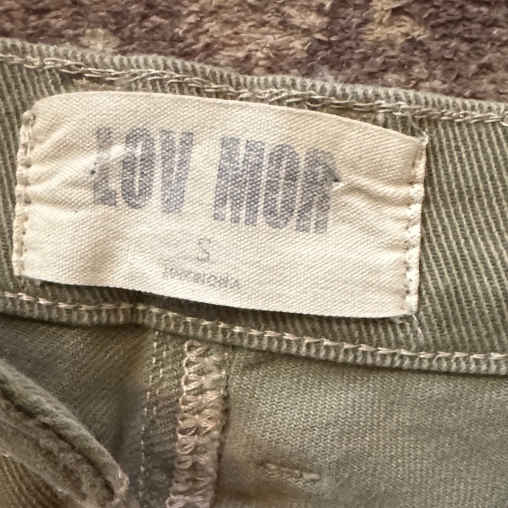 Everyday Chic Olive Green Cargo Pants barrel - Picture 2 of 3